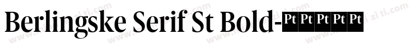 Berlingske Serif St Bold字体转换